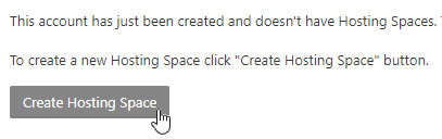 Create Hosting Space