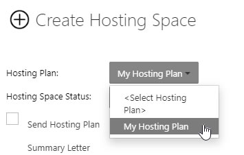 Create Hosting Space