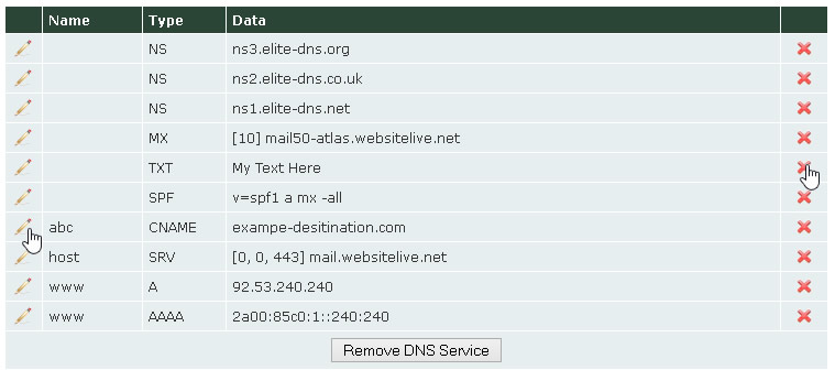 DNS Zone Editor