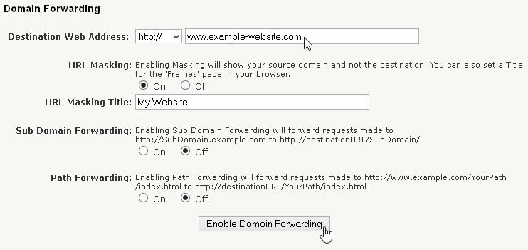Domain Forwarding